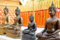 A beautiful buddha statues seen in Wat Phrathat Doi Suthep at Ch Royalty Free Stock Photo