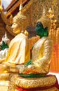 Buddha statues at Wat Phra That Doi Suthep in Chiang Mai, Northern Thailand Royalty Free Stock Photo