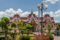 The beautiful Buddhist complex of Pha That Luang in Vientiane, Laos