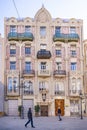 The beautiful building Capilla de San Valero in the square Placa de Decim June Brut in Vanencia, Spain Royalty Free Stock Photo