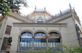 Beautiful building with large windows in Seville in Andalusia (Spain) Royalty Free Stock Photo