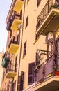 Beautiful building with nice balconies.