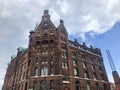 Beautiful building in the old warehouse district Speicherstadt in Hamburg Royalty Free Stock Photo