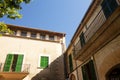 Beautiful building in Valldemossa, famous old mediterranean village of Majorca Spain. Royalty Free Stock Photo