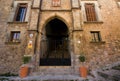 Beautiful building in Valldemossa, famous old mediterranean village of Majorca Spain. Royalty Free Stock Photo