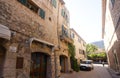 Beautiful building in Valldemossa, famous old mediterranean village of Majorca Spain. Royalty Free Stock Photo