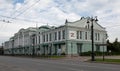 The beautiful build in of the Vrubel Museum in the historical center of Omsk