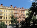 Beautiful buildings in Karlovy Vary, Czech republic Royalty Free Stock Photo