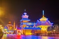 The beautiful buildings night scenes of NZH Manzhouli