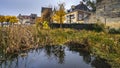 Beautiful buildings of the old center of Valkenburg Limburg Royalty Free Stock Photo