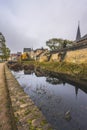 Beautiful buildings of the old center of Valkenburg Limburg Royalty Free Stock Photo