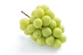 Beautiful a bunch of Shine Muscat green grape isolated on white background Royalty Free Stock Photo