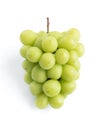 Beautiful a bunch of Shine Muscat green grape isolated on white background Royalty Free Stock Photo