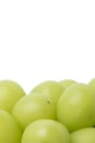 Beautiful a bunch of Shine Muscat green grape isolated on white background Royalty Free Stock Photo