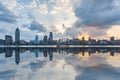 Beautiful the bund of shanghai at dusk Royalty Free Stock Photo