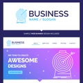 Beautiful Business Concept Brand Name Aim, focus, goal, target