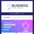 Beautiful Business Concept Brand Name award, competitive, cup, e