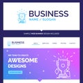 Beautiful Business Concept Brand Name awards, game, sport, troph