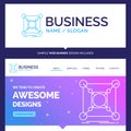 Beautiful Business Concept Brand Name Base, center, connection Royalty Free Stock Photo