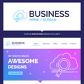 Beautiful Business Concept Brand Name cloud, search, storage, te Royalty Free Stock Photo