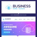 Beautiful Business Concept Brand Name cloud, storage, computing Royalty Free Stock Photo