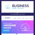 Beautiful Business Concept Brand Name cloud, upload, save, data Royalty Free Stock Photo