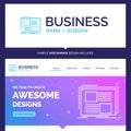 Beautiful Business Concept Brand Name Content, design, frame, pa