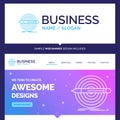 Beautiful Business Concept Brand Name Design, goal, pencil, set