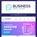 Beautiful Business Concept Brand Name goals, report, analytics