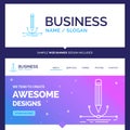 Beautiful Business Concept Brand Name illustration, design, pen Royalty Free Stock Photo