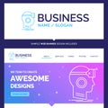 Beautiful Business Concept Brand Name VR, googles, headset, real