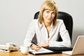 Beautiful Business Lady at desk