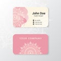 Beautiful business name card template design Royalty Free Stock Photo