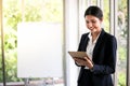 Beautiful Business Woman secretary in office at workplace,Asian Royalty Free Stock Photo