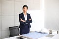 Beautiful Business Woman secretary in office at workplace,Asian Woman Success for Work Confident for Work with Success concept Royalty Free Stock Photo