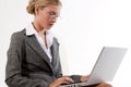 Beautiful business woman working on her laptop Royalty Free Stock Photo