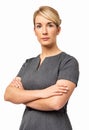 Beautiful Businesswoman With Arms Crossed Royalty Free Stock Photo