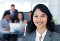 Beautiful businesswoman smiling