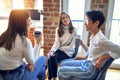 Beautiful businesswomen smiling happy Royalty Free Stock Photo