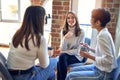 Beautiful businesswomen smiling happy Royalty Free Stock Photo