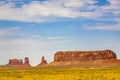Beautiful butte - the king on his throne - in monument valley