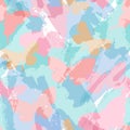 Beautiful butterflies seamless pattern. Flying insects on geometric grunge background Royalty Free Stock Photo