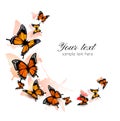 Beautiful butterfly background. Royalty Free Stock Photo