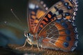 Beautiful Butterfly Close-up: Capture the details of individual butterflies by getting in close. Royalty Free Stock Photo