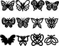 beautiful butterfly earring vector illustration design eps.10 Royalty Free Stock Photo