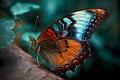 Beautiful butterfly sitting, beautiful light.