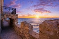 The beautiful Byzantine castle town of Monemvasia in Laconia Royalty Free Stock Photo