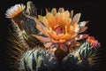 Beautiful Cactus Flowers, Generative AI.