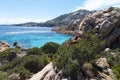 Beautiful Cala Coticcio on the Italian island of Caprera Royalty Free Stock Photo