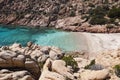 Beautiful Cala Coticcio on the Italian island of Caprera Royalty Free Stock Photo